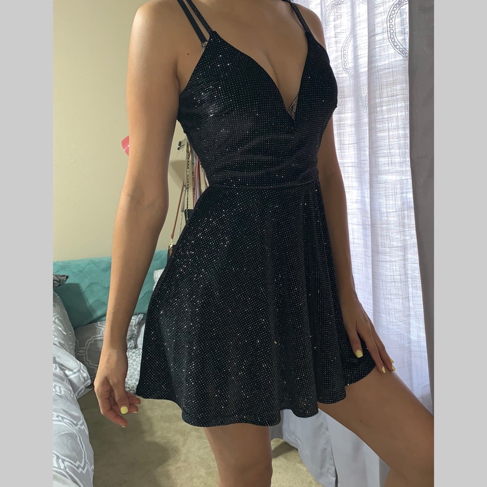 AGACI Glitter me mini dress